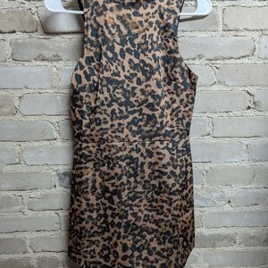 NWT Leopard Print Sleeveless Dress